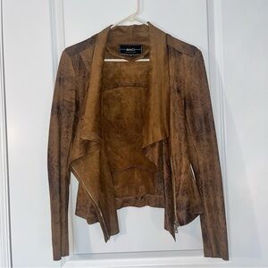 Blanc Noir Distressed Brown Jacket